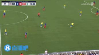 半场-罗德里戈破门普利西奇任意球扳平 巴西暂1-1美国