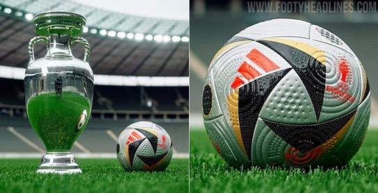 阿迪达斯推出欧洲杯半决赛及决赛用球，色彩搭配来源于德国国旗